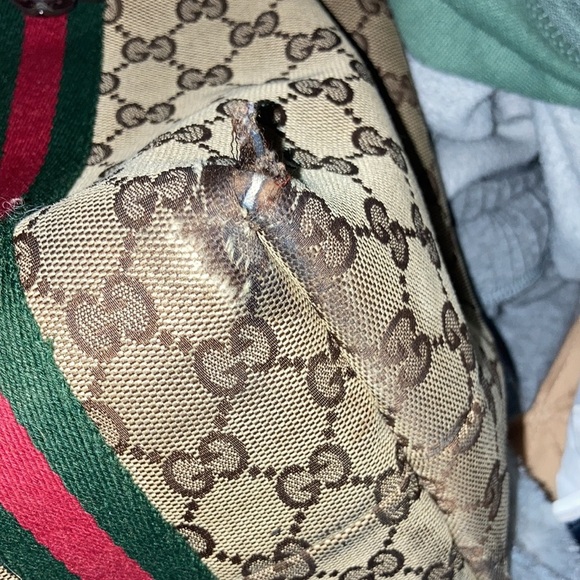 Sherry line Gucci handbag tote GG - Picture 7 of 14